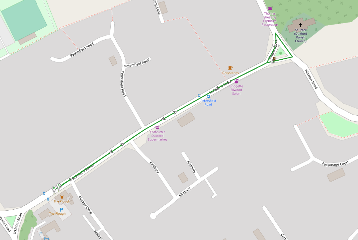 Race 1: 4 to 7 and 8 to 11 year olds race route